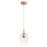 Pendente Clear Ouro Rose 25cm Led 5w 2700k Bivolt Pe-052/5.16 Mais Luz - 1