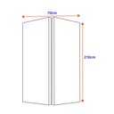 Ver imagem 3 de Porta Camarão de Madeira 210x70cm Friso 10 Sarrafeada Jb Portas