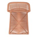 Ver imagem 6 de Kit 4 Cadeiras Empilhável Leme Fratini Aço Terracota Assento e Encosto Trama Corda Náutica