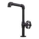 Ver imagem 1 de Torneira de Mesa Cozinha e Lavatório Volante Redondo Bica Alta Móvel Living 1/2" Black Fosco (1195 B