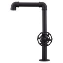 Ver imagem 5 de Torneira de Mesa Cozinha e Lavatório Volante Redondo Bica Alta Móvel Living 1/2" Black Fosco (1195 B