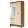 Guarda Roupa Madri 4 Portas 2 Gavetas /avelã Wood - 4