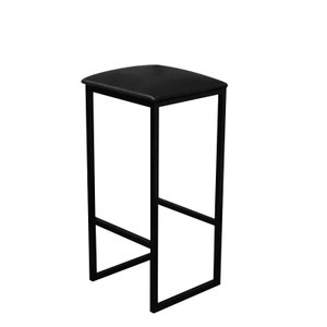 Banqueta Rústico Industrial Conforto:preto