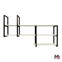Ver imagem 3 de Prateleira Decorativa Estilo Industrial Suspensa Moderna Mdf 1mt