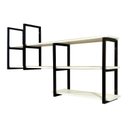 Ver imagem 4 de Prateleira Decorativa Estilo Industrial Suspensa Moderna Mdf 1mt