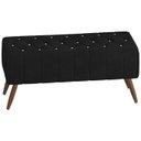 Ver imagem 1 de Puff Puf Para Sala 100 cm Pes Madeira Trit Veludo SL 944 Peer