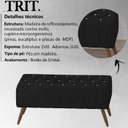 Ver imagem 3 de Puff Puf Para Sala 100 cm Pes Madeira Trit Veludo SL 944 Peer