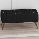 Ver imagem 2 de Puff Puf Para Sala 100 cm Pes Madeira Trit Veludo SL 944 Peer
