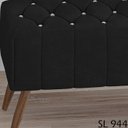 Ver imagem 5 de Puff Puf Para Sala 100 cm Pes Madeira Trit Veludo SL 944 Peer