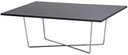 Ver imagem 1 de Mesa Centro Breno Tampo Mdf Preto Base Cromada 1,00 Mt (larg) - 41255