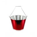 Ver imagem 1 de Balde Gelo Cerveja C/ Alça Alumínio Profissional Vermelho 9l