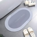 Ver imagem 2 de Kit 03 Tapetes Banheiro Super Absorvente Antiderrapante Neoprene Veludo Cristal 40cm x 60cm