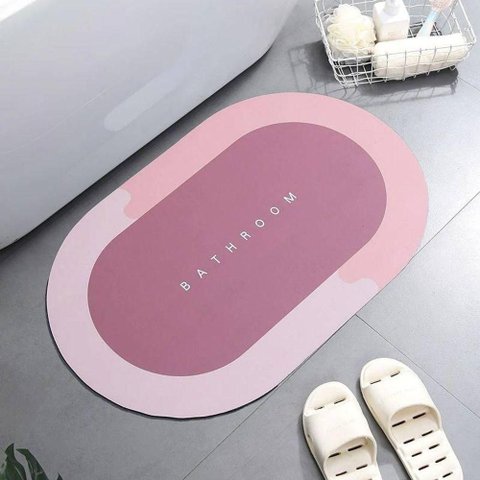 Kit 03 Tapetes Banheiro Super Absorvente Antiderrapante Neoprene Veludo Cristal 40cm x 60cm