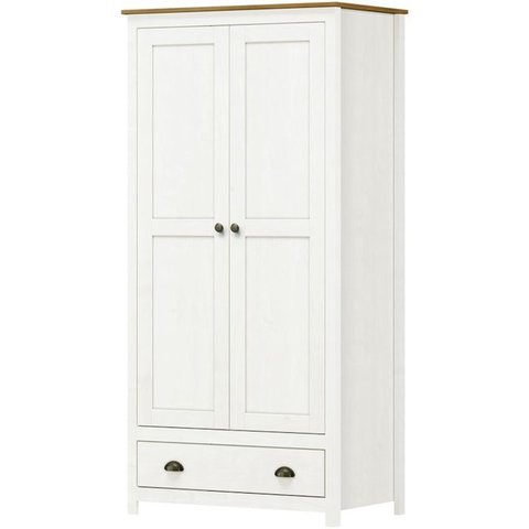 Armario 2 Pt 1 Gv Madeira Maciça 91 Cm 9103 Branco Freijo Milani Store