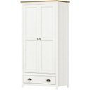 Ver imagem 1 de Armario 2 Pt 1 Gv Madeira Maciça 91 Cm 9103 Branco Freijo Milani Store