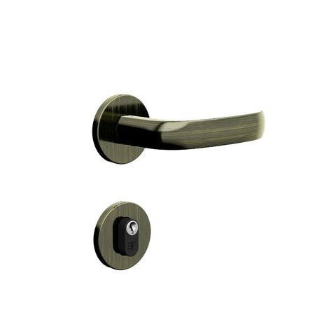 Fechadura Externa 720 Roseta Redonda - Antique Oxidado 3f