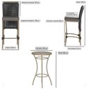 Ver imagem 2 de Mesa Bistro e 4 Banquetas Roma Fendi Corda Náutica 11 Trama Original