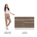 Ver imagem 6 de Balcão Gabinete de Pia Armário de Cozinha 1 Porta e 2 Gavetas Branco/Rustic Glamy Madesa