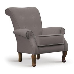 Poltrona Laura Belga-Armazem da Mobilia - Cinza - 1