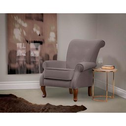 Poltrona Laura Belga-Armazem da Mobilia - Cinza - 5