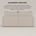 Ver imagem 7 de Sofá Cama Retrátil em Madeira Eucalipto e Bouclê 220cm Flórida