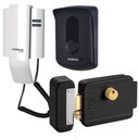 Ver imagem 1 de Kit 1 Porteiro Interfone Ipr8010 + 1 Fechadura Preta Reversível Fcfec01n Ipr 8010