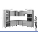 Ver imagem 3 de Cozinha Completa 10 Peças 20 Portas Allure CZ661 Gris Linea
