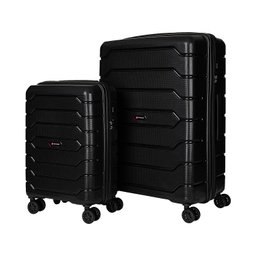 Conjunto de Malas Travelux St. Gallen Polipropileno - P e G Preta - 1