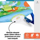 Ver imagem 6 de Cadeira de Descanso Bebê Balanço Azul até 18kg Suave Vibração Relaxante Cinto de Segurança Mobile Ba