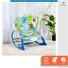 Cadeira de Descanso Bebê Balanço Azul até 18kg Suave Vibração Relaxante Cinto de Segurança Mobile Ba - 8