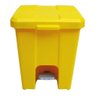 Cesto de Lixeira Quadrada Plastica com Pedal 15 Litros Cor:amarelo - 6