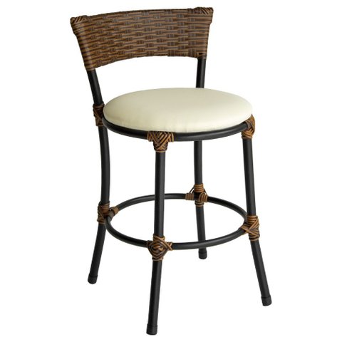 Banqueta Baixa Pisa Aço Carbono Estofada Área Gourmet