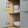 Cozinha Modulada Nesher Marquesa 2 Peças 120cm com Porta Basculante e Nicho - Nature/verde - 6
