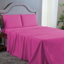 Ver imagem 1 de Kit Lençol Super King 400 Fios Poliéster 4 Peças Jogo Forro de Cama Box Extra Macio:pink