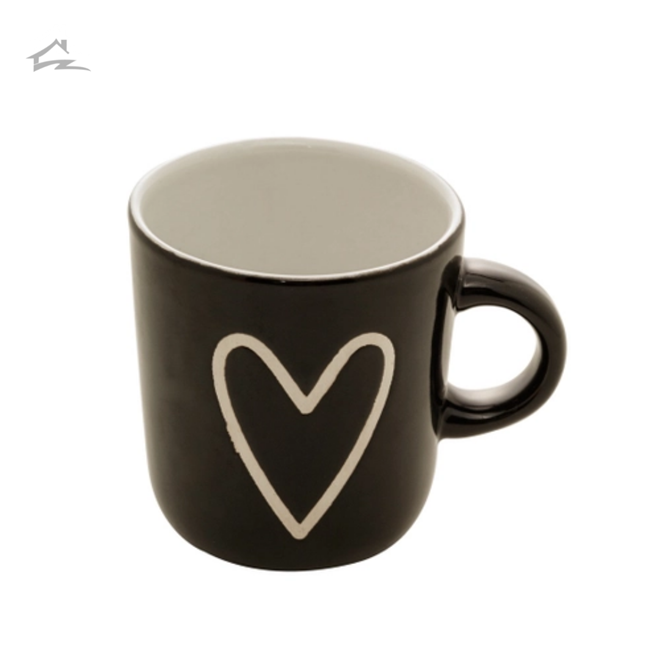Conjunto 3 Caneca de Porcelana Big Heart Coreção Café Chá Presente - 5