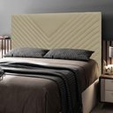 Ver imagem 4 de Cabeceira Cama Box Casal King Size Viena 195Cm Bege