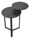 Ver imagem 2 de Mesa Lateral Dois Tampos Orgânica - 28022:Nero/Preto