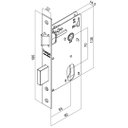 Ver imagem 3 de Fechadura HAGA - Pivotante - Roseta 529 - Externa - 27932