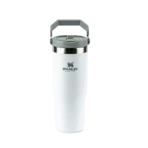 Copo Térmico Inox 900ml com Canudo Flip Straw Gelado 12h:branco