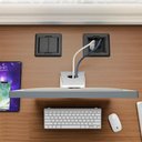 Ver imagem 4 de Mini Caixa Tomada Embutir Universal 2 Tomadas 20a - Cinza