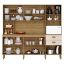 Ver imagem 3 de Cozinha Ambiente Intense 10 Portas e 2 Gavetas Freijó Vanilla - Kits Paraná