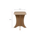 Ver imagem 4 de Conjunto Sala de Jantar Isy 0,90 com 04 Banquetas Amendoa 07c