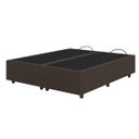 Ver imagem 3 de Base Cama Box Casal King Size Veludo Bordado Marrom Skybox