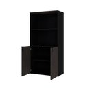 Ver imagem 5 de Armário Alto Estante com 02 Portas 161,5x80x42cm Wlae80 Preto Tx com Terracota