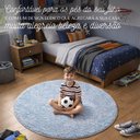 Ver imagem 2 de Tapete Redondo Infantil Azul Bebê Antiderrapante Milano Soft:1.50m