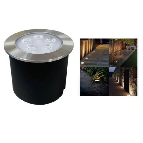 Embutido Solo 5w Balizador Led Blindado Ip67 Inox Spot Chão Piso