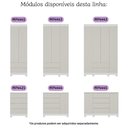 Ver imagem 6 de Berço Americano 3 em 1 com Colchão Incluso e Cômoda 1 Porta 4 Gavetas Allegra Multimóveis Mp4696