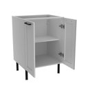 Ver imagem 2 de Balcão de Cozinha sem Tampo 2 Portas 1 Prateleira 60cm Grazi Branco