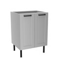 Ver imagem 1 de Balcão de Cozinha sem Tampo 2 Portas 1 Prateleira 60cm Grazi Branco