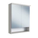 Ver imagem 2 de Armário Espelheira para Banheiro com 2 Portas e Iluminação LED Bege/Arenas